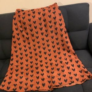 Corduroy Heart Skirt for ModCloth